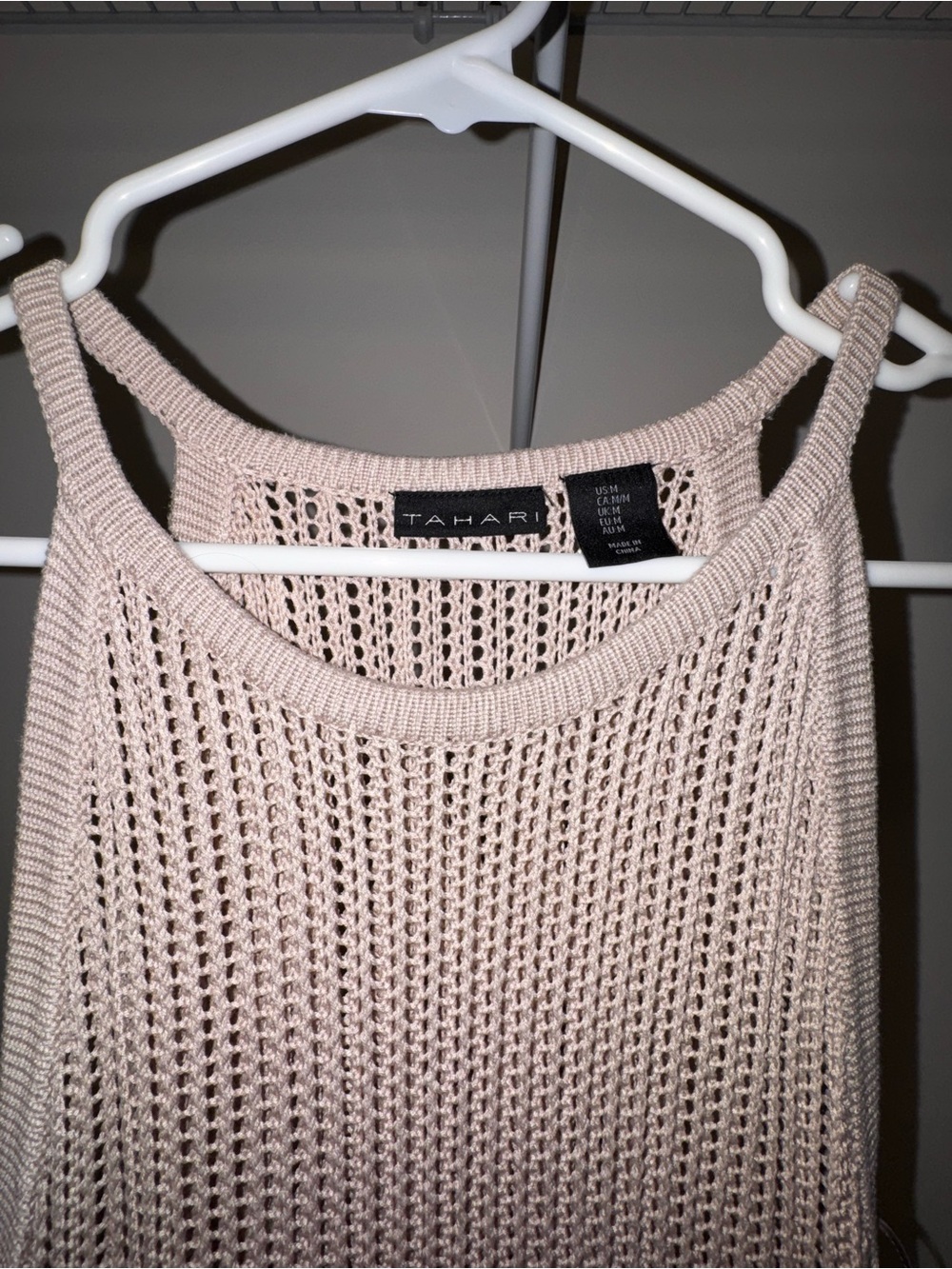 Tahari Open-Knit Swim Cover up